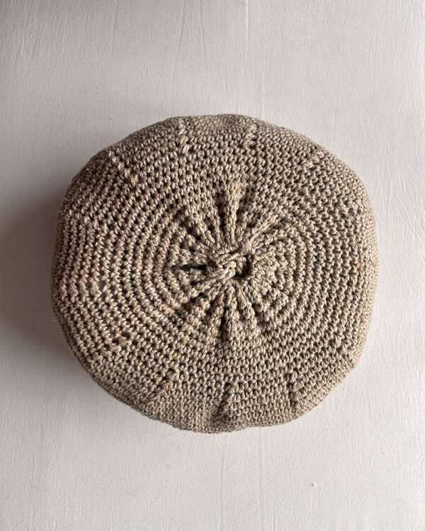 Round Cushion - Beige & Natural (M) - Image 2