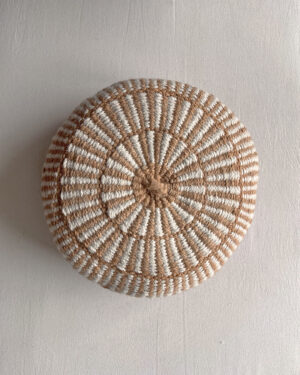 Round Cushion - Camel & Natural (M)