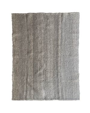 Smokey gray handwoven area rug