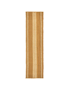Comb Runner Rug - Onion & Natural