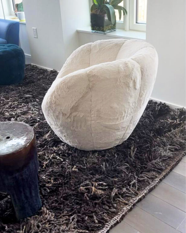 Long Cut Pile Rug - Coffee