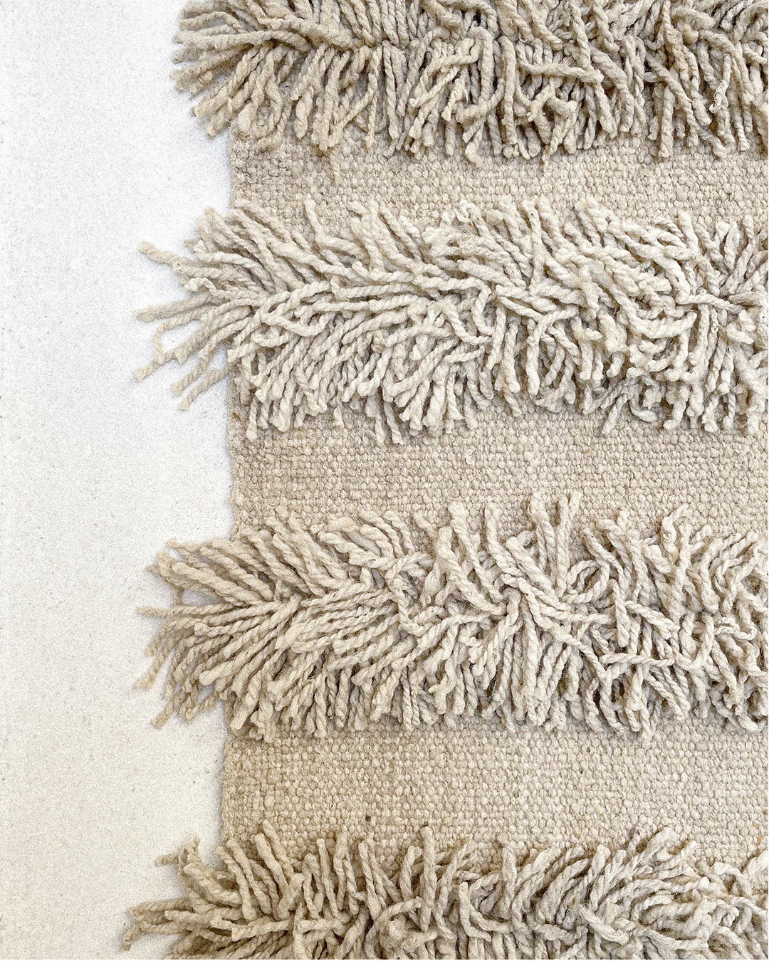 Long Cut Pile Rug - Natural - Image 3
