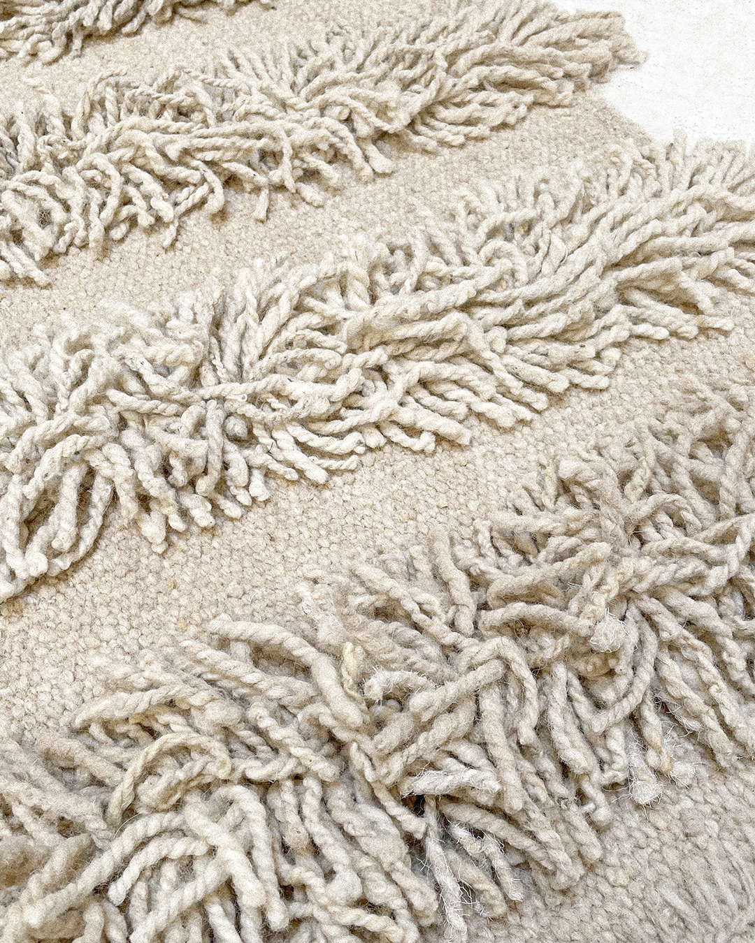 Long Cut Pile Rug - Natural