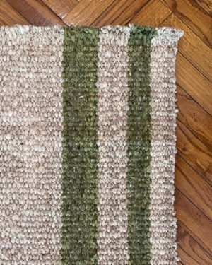 Area Rug - Sand & Moss Stripes