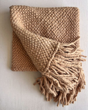 Wool Throw - Camel