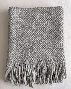 Wool Throw - Gray