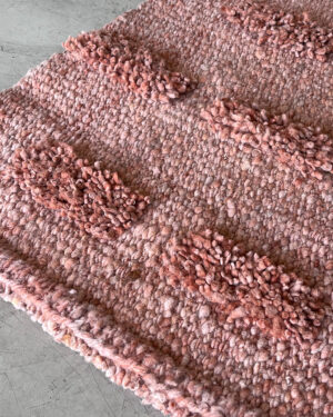 Pom Pom Runner Rug - Old Rose