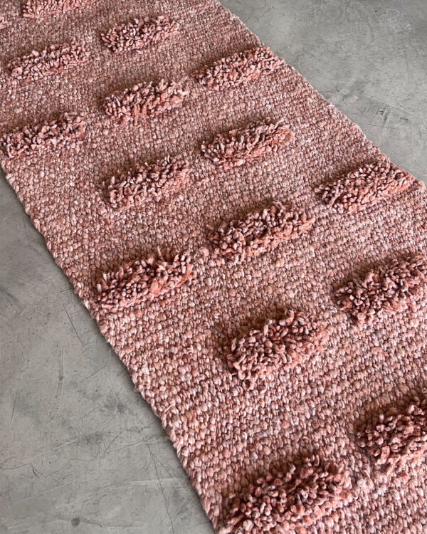 Pom Pom Runner Rug - Old Rose - Image 3