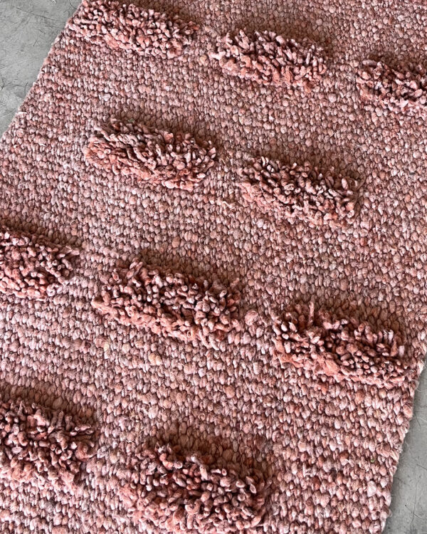 Pom Pom Runner Rug - Old Rose