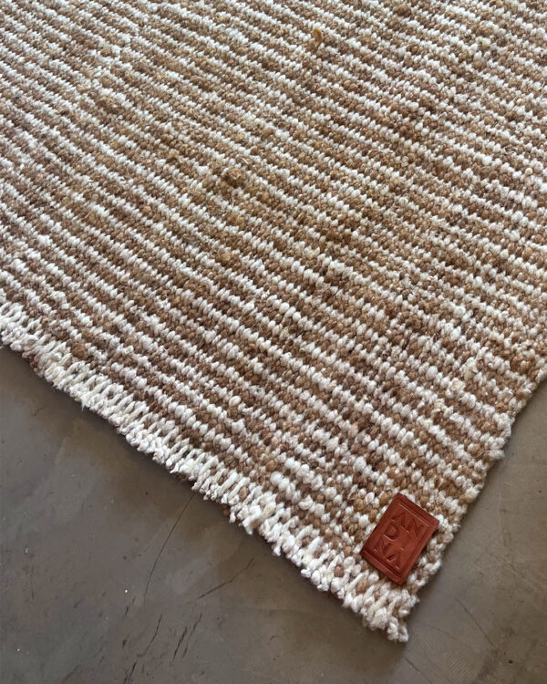 Striped Rug - Wood & Natural - Image 3