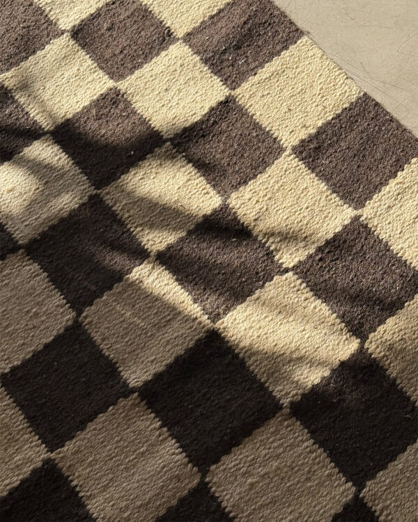 Checkered Runner - Sand & Black - Image 3