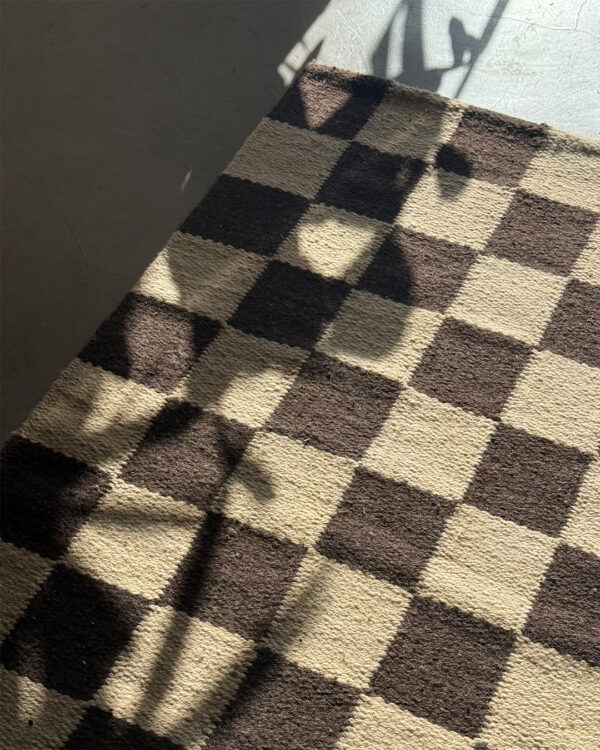 Checkered Runner - Sand & Black - Image 4