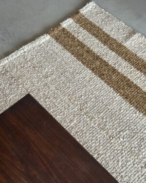 Area Rug - Sand & Wood Stripes